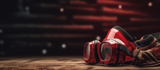Fototapeta premium Carpenter's Safety Personal Protective Equipment (PPE).