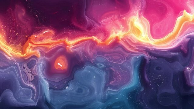 trippy moving liquid ink background 