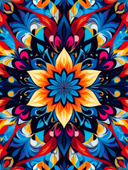 Fototapeta na wymiar full bloom Floral details: A Tapestry of Hues, a vibrant burst of floral colors