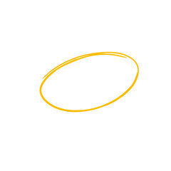 Hand Drawn Golden oval