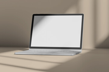 Laptop Presentation Device Right Mockup Blank Photo
