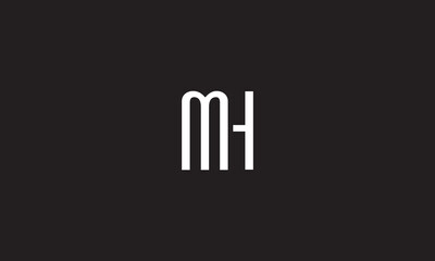 MH, HM, M , H , Abstract Letters Logo Monogram	