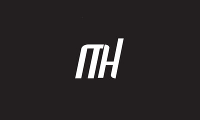 MH, HM, M , H , Abstract Letters Logo Monogram	
