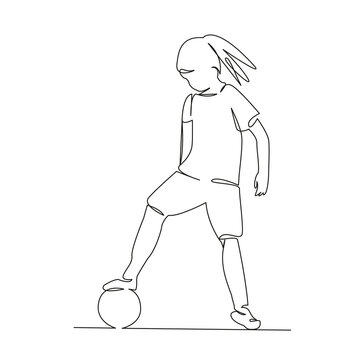 recommend clip art: girl soccer player