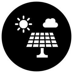 Solar panel Vector Icon Design Illustration