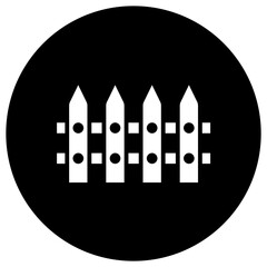 Fence Vector Icon Design Illustration
