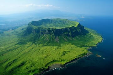 Landmarks of South Korea, featuring the beautiful islands and the scenery of Jeju Island.
generative ai