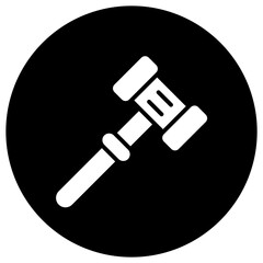 Gavel Vector Icon Design Illustration