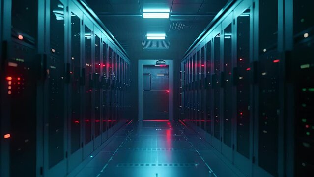 A shot of a locked filing cabinet or server room representing the physical aspect of data protection and the importance of secure storage.