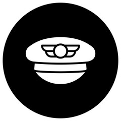 Pilot hat Vector Icon Design Illustration