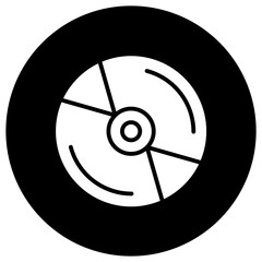 Cd Vector Icon Design Illustration