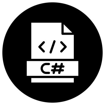 C sharp Vector Icon Design Illustration