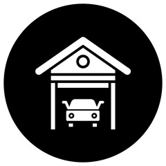 Garage Vector Icon Design Illustration