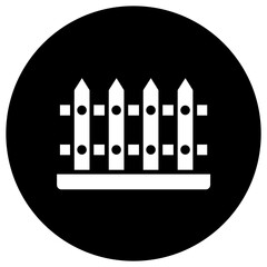 Fence Vector Icon Design Illustration