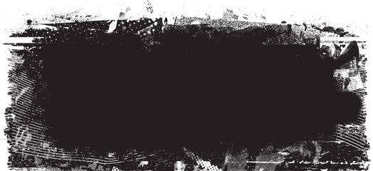 Glitch distorted grange shape . Noise grungy logo . Trendy defect error shapes . Glitched frame .Grunge textured . Distressed effect .Vector shapes