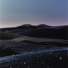 Fototapeta na wymiar Abstract dunes made of glittering sand