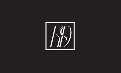 KD, DK , K , D , Abstract Letters Logo Monogram	