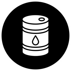 Oil barrel Vector Icon Design Illustration