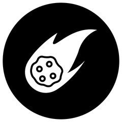 Comet Vector Icon Design Illustration