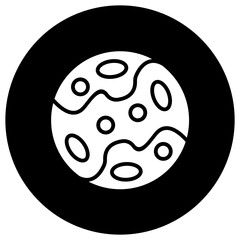 Obraz premium Pluto Vector Icon Design Illustration