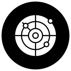 Radar Vector Icon Design Illustration