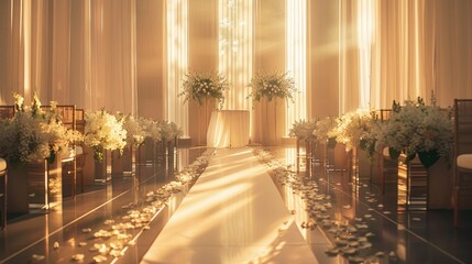wedding ceremony, floral arrangements, wedding dresses or symbolic decorations to create ambiance and create a memorable visual story for event agencies.