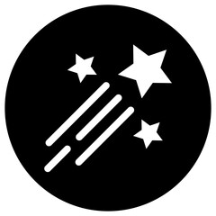 Shooting stars Vector Icon Design Illustration