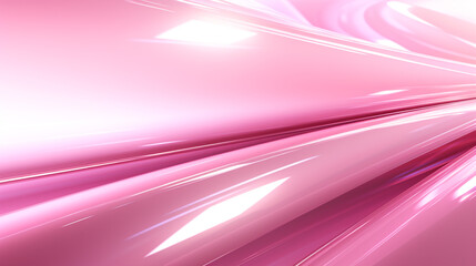 Abstract pink gradient textured background with dynamic, glowing light rays and bright waves and...