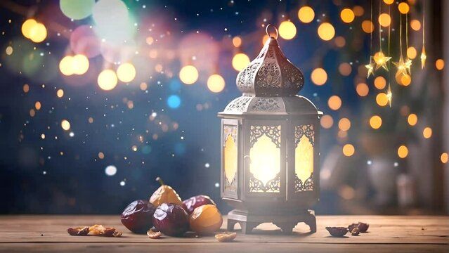 Arabic lanterns and dates