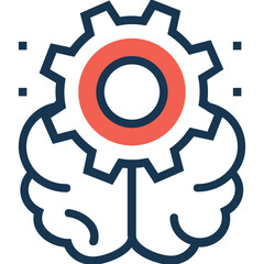 Flat vector of a brainstorm 