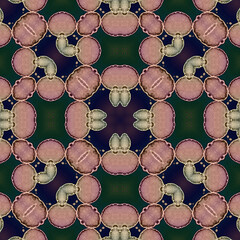 Seamless mandala pattern. Square woven texture