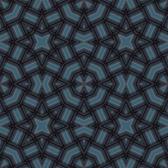Star seamless pattern. Woven pattern of lines.