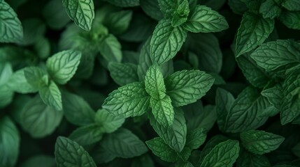 A cool and refreshing mint texture background, embodying the crisp and clean essence of mint leaves with a soothing green palette.