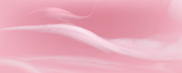 Pink spreading texture of cream, ice cream or icing. Light background of strawberry dessert, jelly or confectionery cream.