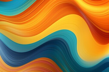 Obraz premium Liquid Color Waves in a Hypnotic and Mesmerizing Pattern, Forming a Unique and Visually Engaging Backdrop, Generative AI 
