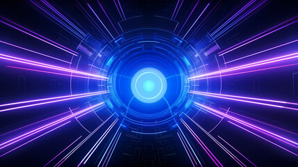 Obraz premium Network background and application of artificial intelligence generation technology