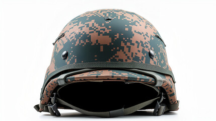 Military Helmet Camouflage Pattern Army Soldier Protection Combat Warfare Security Defense, Generative Ai

