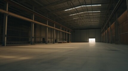 Industrial building or modern factory for manufacturing production plant - obrazy, fototapety, plakaty