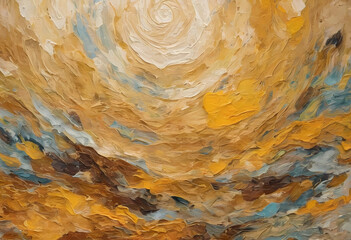 Abstract artistic drawing. Hand-painted by dry brush texture background paint. Oil painting style
