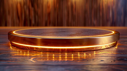Obraz premium 3d illustration empty podium with abstact background very realistic front view mock up