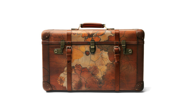 The versatile design and quality craftsmanship of this travel suitcase against a high-quality transparent background
