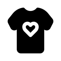 clothes glyph icon