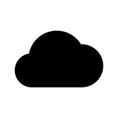 cloud glyph icon