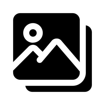image gallery glyph icon