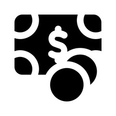 money glyph icon