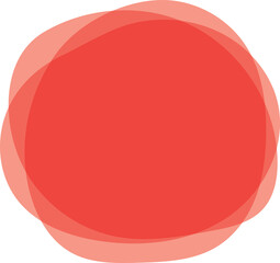 colorful round shape frame design