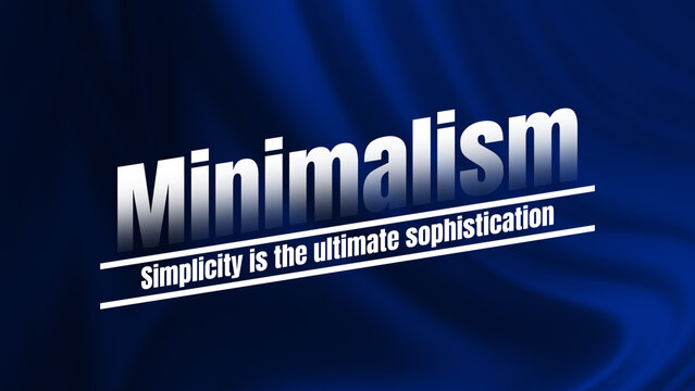 Minimalism - Text Animation with Colorful Background