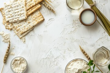 Fototapeta na wymiar Traditional Jewish matzo food