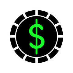 DOLLAR COIN SIGN