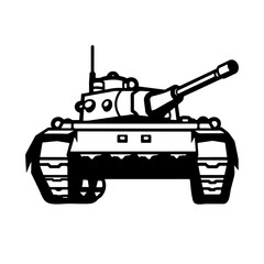 Tank Armored Fighting Vehicle Silhouette
